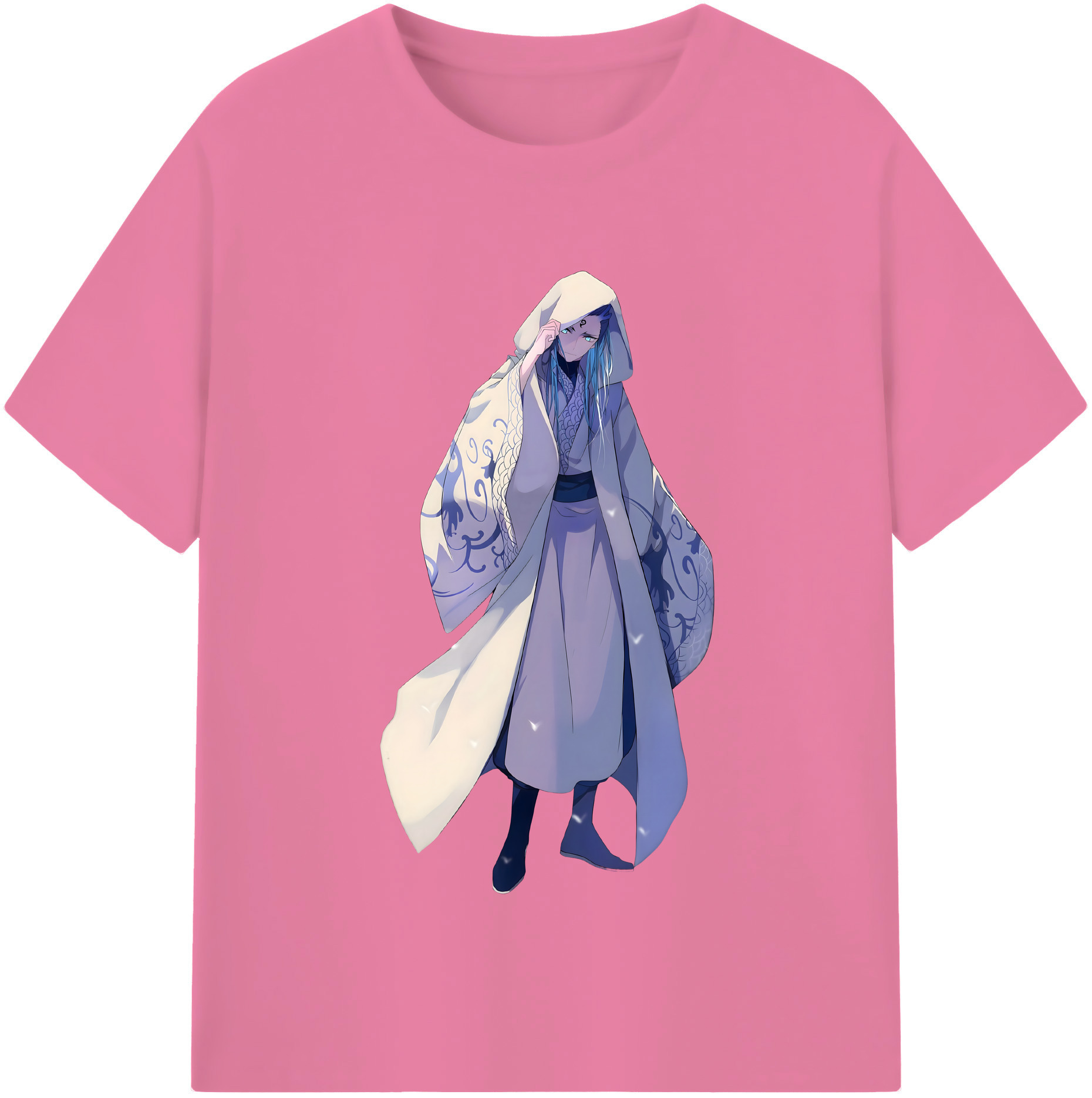 （画像用） Ne Zha 2 ナタ 魔童の大暴れ 綿100％半袖Tシャツ（フロントプリント）